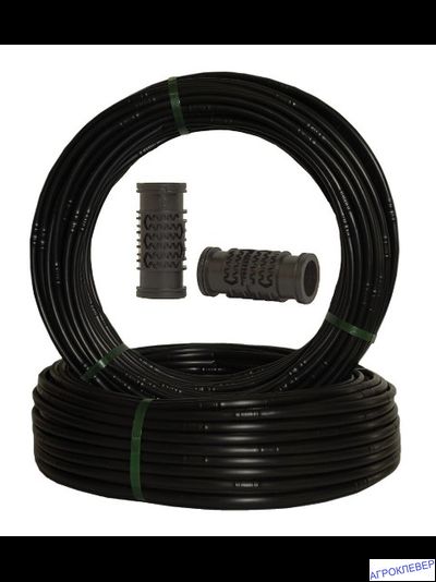 Капельная трубка 16мм шаг 33см 2,0л/ч 0,9мм не компенсированная (нестандартная намотка)