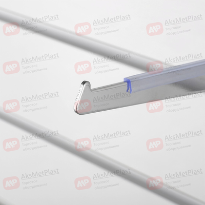 K009 Кронштейн хромированный с силиконом для экономпанелей под полку 200 мм