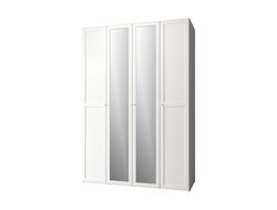 Спальня ХАРРИС - ХАРРИС 60 Шкаф для одежды и белья Стандарт+Зеркало Белый
