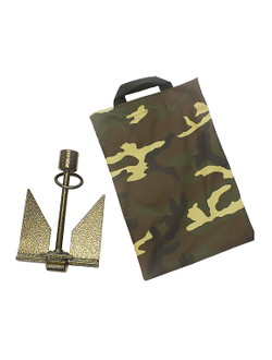 Якорь типа Дэнфорта 3 кг, оцинкованный и крашеный в сумке