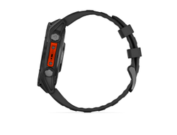 Умные часы Garmin Fenix 8 - 47 мм, AMOLED серый, черный силиконовый ремешок (010-02904-00)