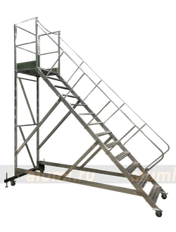 Лестница с площадкой ЛС-2.7 угол 45 гр.