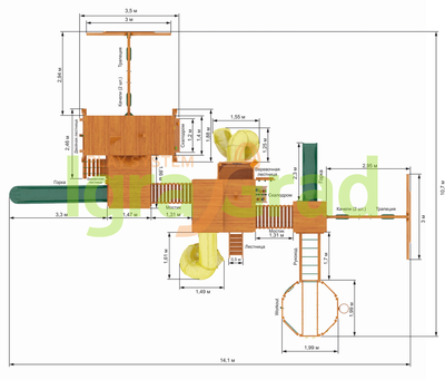 Детская площадка IgraGrad Великан Deluxe