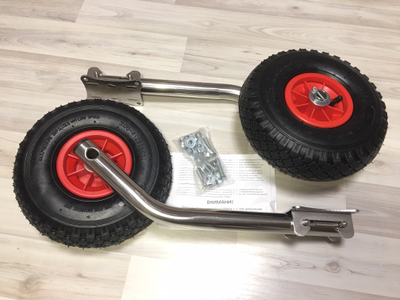 Колеса транцевые ИВ быстросъемные 52 см ПРЯМЫЕ нерж 4 мм