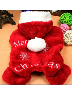 Плюшевый комбинезон для собаки Merry Christmas
