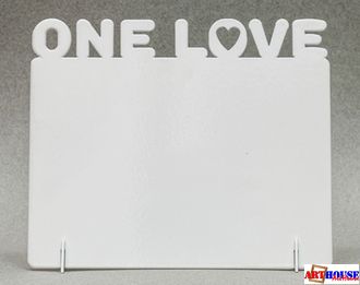 Фоторамка металлическая &quot;ONE LOVE&quot; под сублимацию