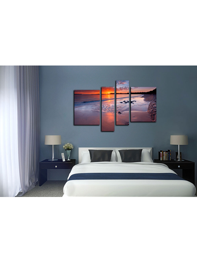 Модульная картина "Закат в раю"