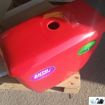 Унитаз с бачком Оскольская керамика Элисса Антивсплеск, красный, Стандарт (сиденье арматура УКЛАД)