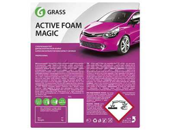 Автошампунь Active Foam Magic для бесконтактной мойки розовая пена 20кг GRASS 110304