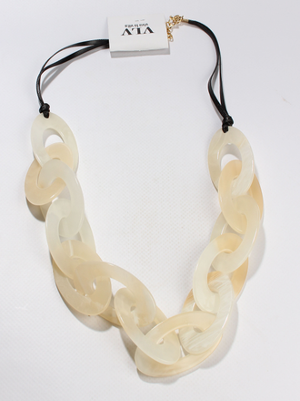 Украшение из акрила  "ЦЕПИ" бежевое