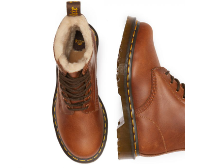 Dr Martens ботинки коричневые зимние