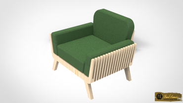 Кресло из фанеры Образцы работ | Мебельное производство