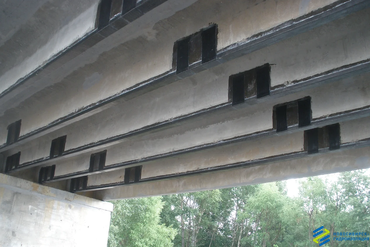 Усиление балок моста