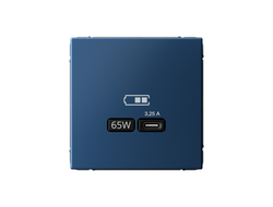 Systeme Electric ArtGallery Аквамарин USB Розетка тип-С 65Вт QC, PD, механизм GAL001127