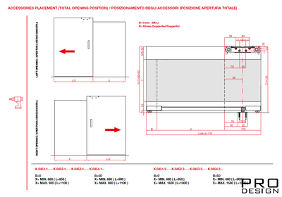 Раздвижная система Magic EQUAL для двери 68-110см до 40кг (анод серебро) (38-40 мм)
