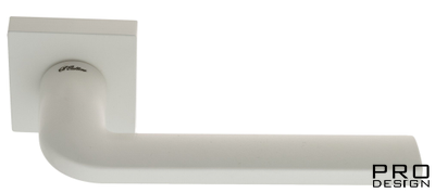 Дверная ручка на квадратном основании Fratelli Cattini "LINEA" 8-BI белый