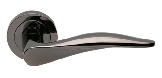 Дверные ручки Morelli Luxury DALI NIN Цвет - Черный никель