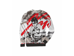 Свитшот 3D с полной запечаткой Сектор Газа, Юрий Хой №10