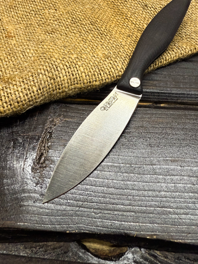 Фрикционный складной нож Канадец Малый сталь AUS10Со, рукоять G10 черный