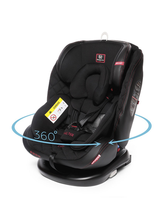 Автокресло Baby Care Shelter 0-36кг, IsoFix, поворотная база 360, Eco Black