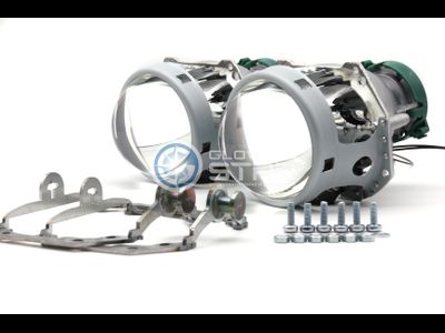 Комплект Hella 3R с рамками для замены штатных ксеноновых линз автомобиля Audi Q7 (2005-2015 г.в.), с адаптивной системой AFL