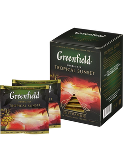 Чай Greenfield Tropical Sunset фруктовый 20 пакетиков