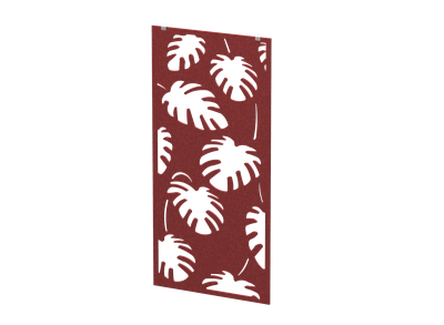 Акустическая подвесная перегородка с декором "Пальмы" (фурнитура в комплекте)