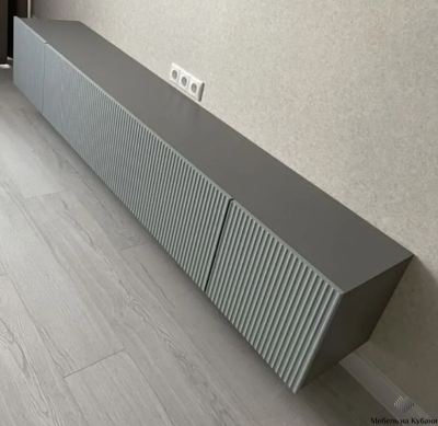 Сканди тумба под ТВ Серый Шифер/Грин Грей Софт