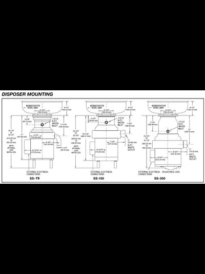 Промышленный Измельчитель пищевых отходов InSinkErator SS-75
