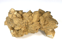 Кварц, друза кристаллов в сидеритовой рубашке, Приморский край (78*57*55, 175 г) №15915