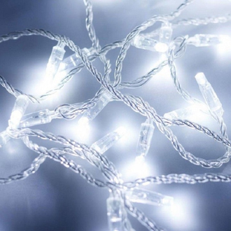 Гирлянда (Нить) ALEDUS 5 м, провод прозрачный/белый ПВХ, без мерцания