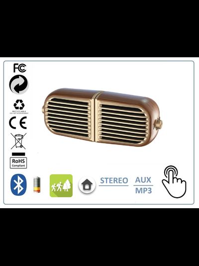 OneDer V8  - Bluetooth колонка СТЕРЕО,  с аккумулятором, для использования в помещении и на улице