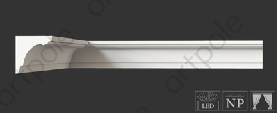 Карниз гладкий SKT30