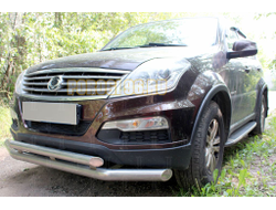 Защита радиатора Ssang Yong Rexton (III) 2012- black