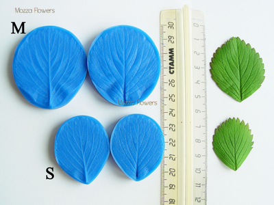 "Лист клубники" Силиконовый молд  (вайнер)