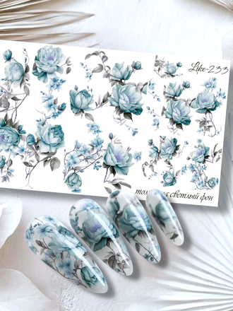 Слайдер-дизайн для ногтей LIKE-233