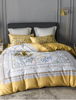 Постельное белье мако-сатин евро 200x220x1 250x270x1 50x70x4 TIS07-882