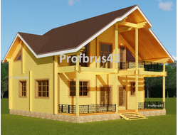 Домокомплект из клееного бруса "Нагорск-2", 136 м2