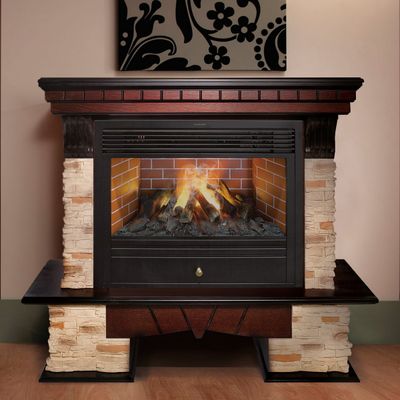 Электрокамин Rockland AO с очагом 3D Novara 26