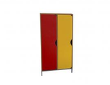 Шкаф 2-секционный, ЛДСП, 656*320*1300 на металлическом каркасе