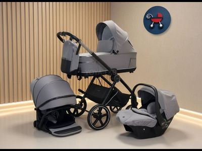 Детская коляска 3 в 1 Luxmom 812 Серый