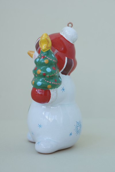 Снеговик с ёлкой