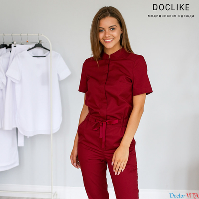 Комбинезон DOCLIKE DL613 Бордовый