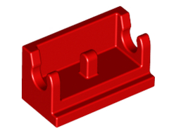Hinge Brick 1 x 2 Base, Red (3937 / 393721)