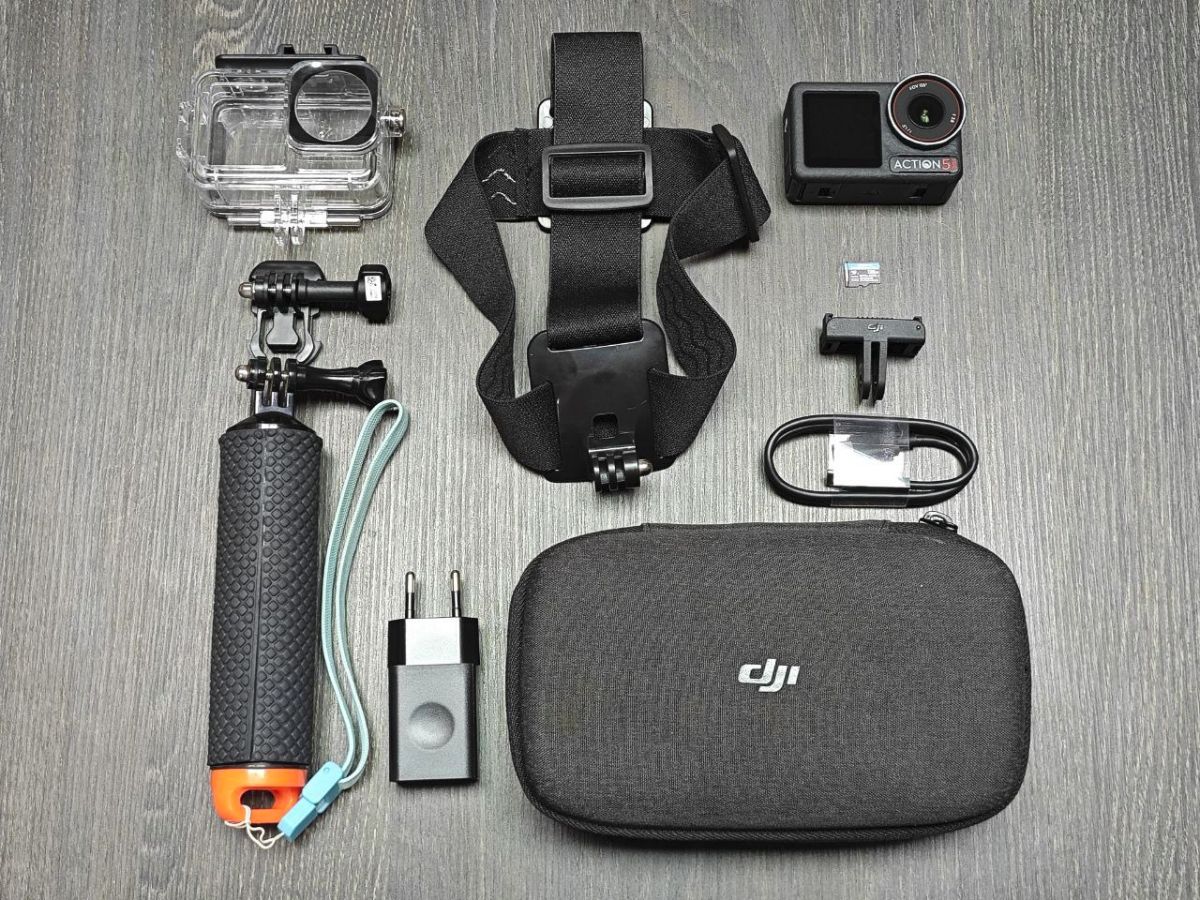 Комплектация экшн-камеры DJI Osmo Action 5 Pro в аренду