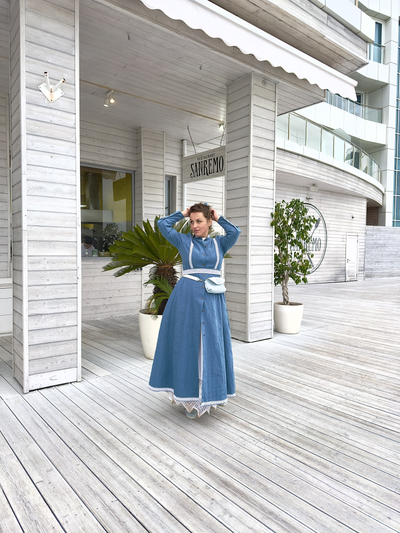 Платье  "Адмиральское" из крапивы