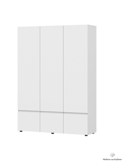 Одри шкаф 3х ств. Белый