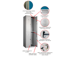 Шкаф ШРК-24-600 (2х2 ячейки)
