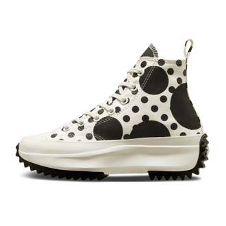 Кеды Converse Run Star Hike Platform Polka Dots Черно-Белые