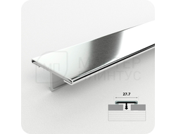 Порог одноуровневый Т-образный ПС 11НСВ(304).2700.001 Вибрация серебро